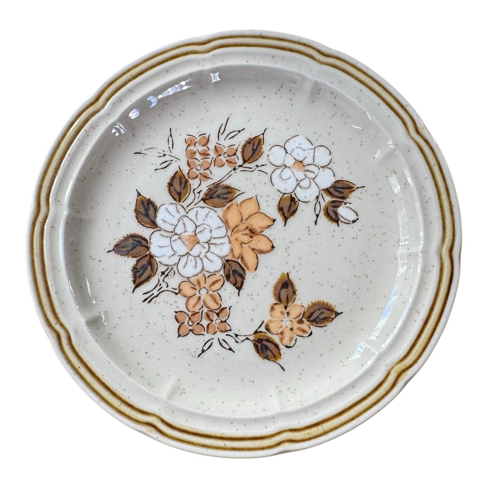 Crown Manor Autumn Blossom Bread and Butter Plate 6 5/8" Vintage MCM
